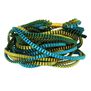 Green pleat satin necklace
